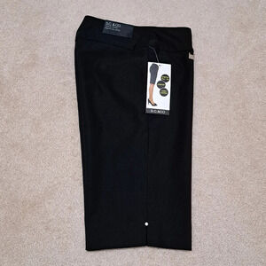 ❤️ S.C.&Co Black Bermuda Shorts Tummy Control Womens Size 6 Stretch Pull On